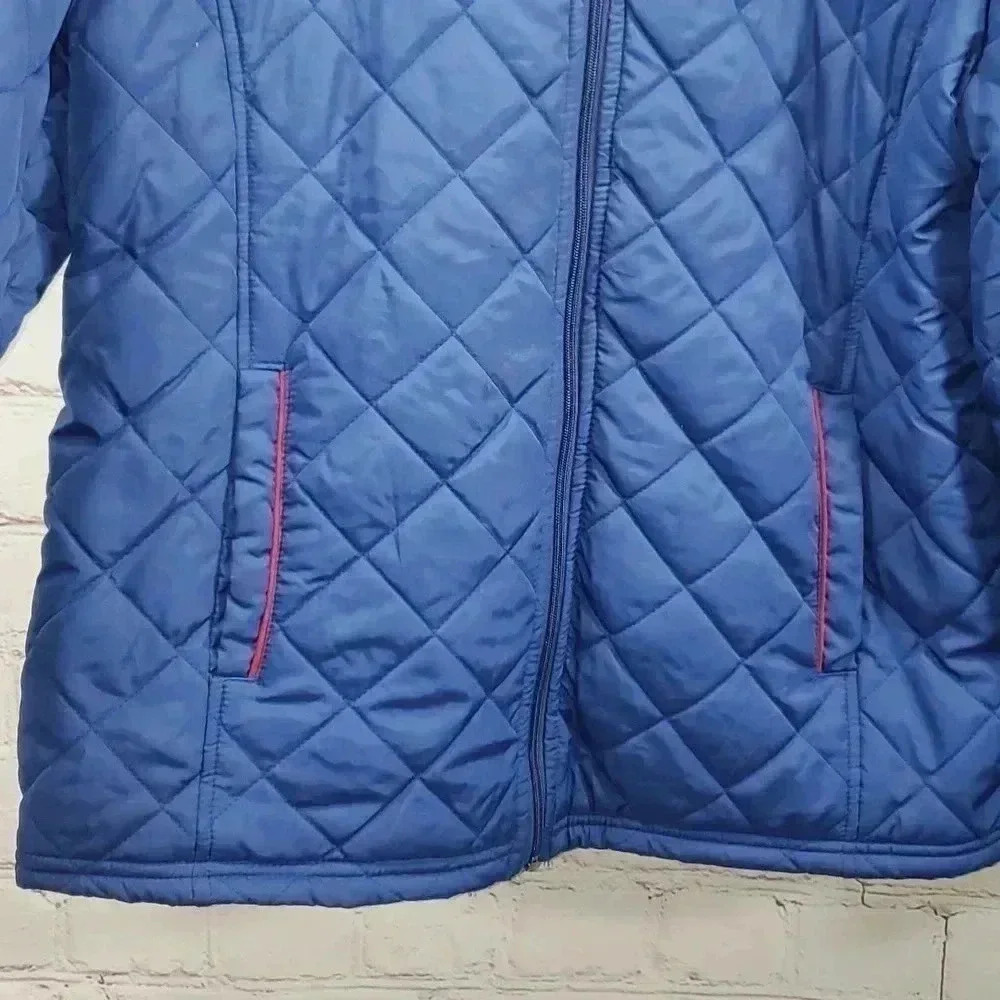 NFL Team Apparel New York Giants Quilted Coat Women's Size XL - Picture 7 of 15